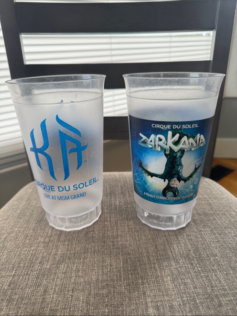 Cirque Du Soleil Ka and Zarkana Collectable Cups